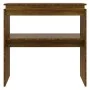 Brown oak plywood console table 80x30x80 cm by , Side tables - Ref: Foro24-815218, Price: 42,83 €, Discount: %