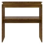 Konsolentisch aus braunem Eichensperrholz, 80 x 30 x 80 cm von , Seitentische - Ref: Foro24-815218, Preis: 43,52 €, Rabatt: %