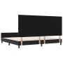 Estructura de cama con cabecera Negro 200 x 200 cm Terciopelo