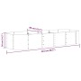 Jardinera arriate acero recubierto polvo antracita 224x80x36 cm by , Pots and planters - Ref: Foro24-318921, Price: 64,51 €, ...