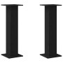 Soporte de plantas 2 pcs Roble Negro 30 x 30 x 95 cm