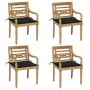 Batavia chairs 4 units solid teak wood with cushions by , Garden chairs - Ref: Foro24-3073302, Price: 494,41 €, Discount: %