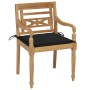 Batavia Stühle 4 Einheiten aus massivem Teakholz mit Kissen von , Gartenstühle - Ref: Foro24-3073302, Preis: 505,68 €, Rabatt: %
