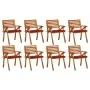 Garden chairs 8 pcs solid teak wood with cushions by , Garden chairs - Ref: Foro24-3075207, Price: 737,23 €, Discount: %