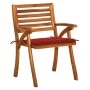 Gartenstühle 8 Stück aus massivem Teakholz mit Kissen von , Gartenstühle - Ref: Foro24-3075207, Preis: 726,59 €, Rabatt: %