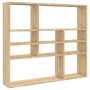 Estantería de pared contrachapada color roble 90x16x78 cm de vidaXL, Estantes y estanterías - Ref: Foro24-802942, Precio: 44,...
