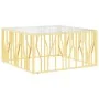 Mesa de centro acero inoxidable y vidrio 100x100x50 cm de , Mesas de centro - Ref: Foro24-350066, Precio: 258,35 €, Descuento: %