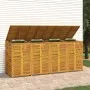 Shed for 4 acacia wood trash cans 280x89x117cm by , Waste container supports - Ref: Foro24-3155241, Price: 630,62 €, Discount: %