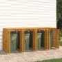 Shed for 4 acacia wood trash cans 280x89x117cm by , Waste container supports - Ref: Foro24-3155241, Price: 630,62 €, Discount: %
