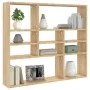 Oak-colored plywood wall shelf 90x16x78 cm by vidaXL, Shelves and shelves - Ref: Foro24-802942, Price: 44,90 €, Discount: %