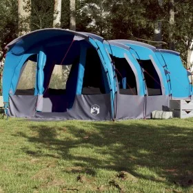 Tienda de campaña familiar túnel 8 personas impermeable azul de , Tiendas de campaña - Ref: Foro24-94750, Precio: 216,41 €, D...
