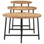 Stackable coffee tables 3 pieces solid mango wood and iron by , Coffee table - Ref: Foro24-371971, Price: 79,81 €, Discount: %