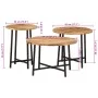 Stackable coffee tables 3 pieces solid mango wood and iron by , Coffee table - Ref: Foro24-371971, Price: 71,17 €, Discount: %