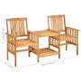 Sillas y mesita de jardín con cojines madera maciza acacia von , Gartensets - Ref: Foro24-3061278, Preis: 152,52 €, Rabatt: %