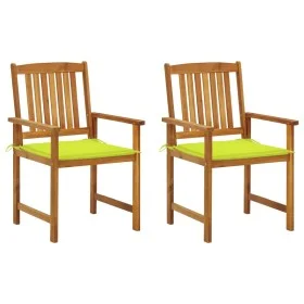 Gartenstühle mit Kissen 2 Einheiten aus massivem Akazienholz von , Gartenstühle - Ref: Foro24-3061189, Preis: 149,00 €, Rabat...