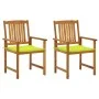 Gartenstühle mit Kissen 2 Einheiten aus massivem Akazienholz von , Gartenstühle - Ref: Foro24-3061189, Preis: 149,00 €, Rabat...
