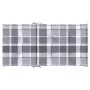 Garden chair cushion low backrest 2 pcs gray plaid fabric by , Cushions for chairs and sofas - Ref: Foro24-314155, Price: 34,...