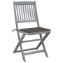 Klappbare Gartenstühle, 6 Stück, Kissen aus massivem Akazienholz von , Gartenstühle - Ref: Foro24-3065442, Preis: 338,12 €, R...