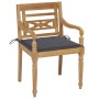 Batavia Stühle 4 Einheiten aus massivem Teakholz mit Kissen von , Gartenstühle - Ref: Foro24-3073295, Preis: 503,57 €, Rabatt: %