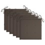 Stapelbare Gartenstühle 6 Stück aus massivem Teakholz mit Kissen von , Gartenstühle - Ref: Foro24-3073414, Preis: 768,36 €, R...