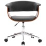 Drehstuhl aus gebogenem Holz und grauem Stoff von vidaXL, Bürostühle - Ref: Foro24-3054834, Preis: 153,88 €, Rabatt: %