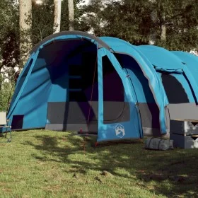 Tienda de campaña familiar túnel 8 personas impermeable azul de , Tiendas de campaña - Ref: Foro24-94735, Precio: 213,17 €, D...