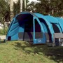 Tienda de campaña familiar túnel 8 personas impermeable azul
