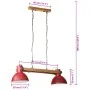 Abgenutzte rote Deckenleuchte 25 W E27 85x28x109 cm von , Lampen - Ref: Foro24-371839, Preis: 59,71 €, Rabatt: %