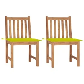 Gartenstühle 2 Einheiten aus massivem Teakholz mit Kissen von , Gartenstühle - Ref: Foro24-3062927, Preis: 229,91 €, Rabatt: %