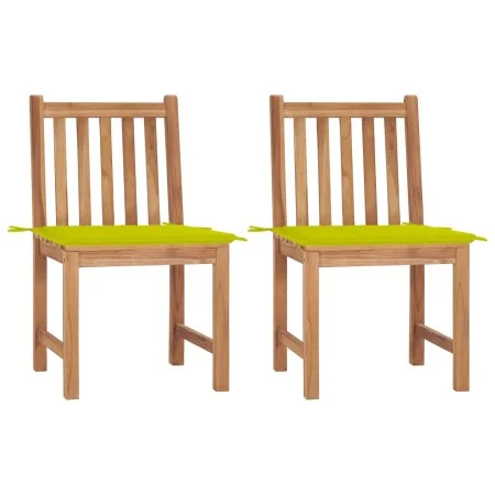 Gartenstühle 2 Einheiten aus massivem Teakholz mit Kissen von , Gartenstühle - Ref: Foro24-3062927, Preis: 229,56 €, Rabatt: %