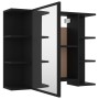 Armario de espejo de baño contrachapada negro 80x20,5x64 cm de vidaXL, Tocadores de baño - Ref: Foro24-802607, Precio: 66,71 ...