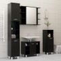 Armario de espejo de baño contrachapada negro 80x20,5x64 cm de vidaXL, Tocadores de baño - Ref: Foro24-802607, Precio: 66,71 ...