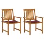 Gartenstühle mit Kissen 2 Stk. massives Akazienholz von , Gartenstühle - Ref: Foro24-3061185, Preis: 151,47 €, Rabatt: %