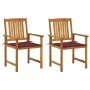 Sillas de jardín con cojines 2 unidades madera maciza de acacia de , Sillas de jardín - Ref: Foro24-3061185, Precio: 148,98 €...