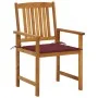Garden chairs with cushions, 2 units, solid acacia wood by , Garden chairs - Ref: Foro24-3061185, Price: 148,98 €, Discount: %