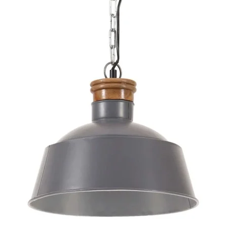 Lámpara colgante industrial 32 cm gris E27 de vidaXL, Lámparas - Ref: Foro24-320840, Precio: 48,25 €, Descuento: %
