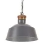 Lámpara colgante industrial 32 cm gris E27 de vidaXL, Lámparas - Ref: Foro24-320840, Precio: 48,25 €, Descuento: %