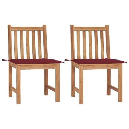 Gartenstühle, 2 Stück Massivholz aus Teakholz mit Kissen von , Gartenstühle - Ref: Foro24-3062925, Preis: 228,97 €, Rabatt: %