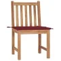 Gartenstühle, 2 Stück Massivholz aus Teakholz mit Kissen von , Gartenstühle - Ref: Foro24-3062925, Preis: 228,97 €, Rabatt: %