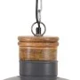Lámpara colgante industrial 32 cm gris E27 de vidaXL, Lámparas - Ref: Foro24-320840, Precio: 48,25 €, Descuento: %