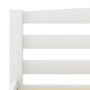 Solid pine wood bed frame, white, 200x200 cm by vidaXL, Beds and slatted bases - Ref: Foro24-322074, Price: 115,20 €, Discoun...