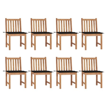 Gartenstühle 8 Einheiten Teakholz mit Kissen von , Gartenstühle - Ref: Foro24-3073149, Preis: 995,42 €, Rabatt: %