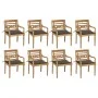 Batavia chairs 8 units solid teak wood with cushions by , Garden chairs - Ref: Foro24-3073357, Price: 1,00 €, Discount: %