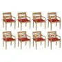 Batavia chairs 8 units solid teak wood with cushions by , Garden chairs - Ref: Foro24-3073355, Price: 1,00 €, Discount: %