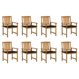 Gartenstühle mit Kissen 8 Stk. massives Akazienholz von , Gartenstühle - Ref: Foro24-3078173, Preis: 653,39 €, Rabatt: %