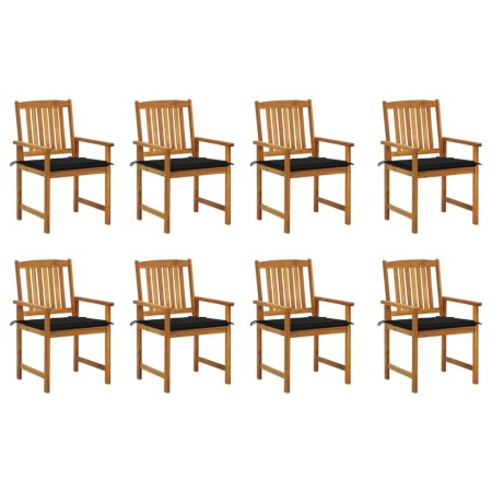 Gartenstühle mit Kissen 8 Stk. massives Akazienholz von , Gartenstühle - Ref: Foro24-3078173, Preis: 653,39 €, Rabatt: %