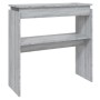 Mesa consola madera contrachapada gris Sonoma 80x30x80 cm de , Mesas auxiliares - Ref: Foro24-815217, Precio: 46,52 €, Descue...