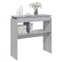 Mesa consola madera contrachapada gris Sonoma 80x30x80 cm de , Mesas auxiliares - Ref: Foro24-815217, Precio: 46,52 €, Descue...