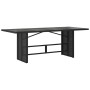Set de comedor de jardín 9 pzas y cojines ratán sintético negro de , Conjuntos de jardín - Ref: Foro24-3213526, Precio: 1,00 ...