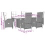 7-piece garden dining set with black synthetic rattan cushions by , Garden sets - Ref: Foro24-3213530, Price: 915,53 €, Disco...